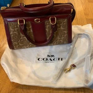 Coach bond bag in signature best sale jacquard